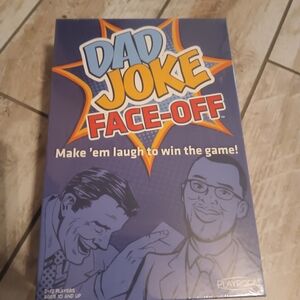Dad Joke Face-Off Card Game - Blue